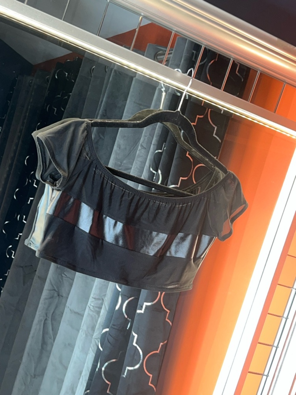 Showstopper Appeal: Allure Lingerie Sheer & Vinyl Crop Top 🖤